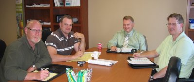 Doug Clark, John Newsome, Dale Kocarek, and Scott Holmes